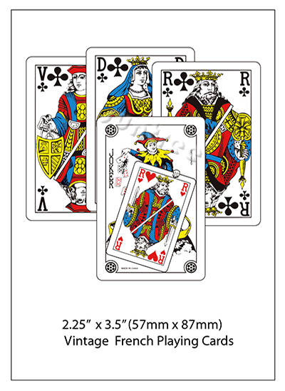 Custom Vintage French Playing Cards